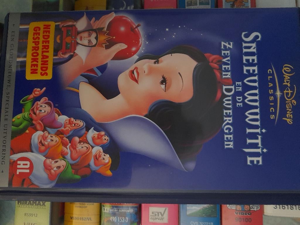 Videocasette Sneeuwwitje, Enlèvement, Comme neuf