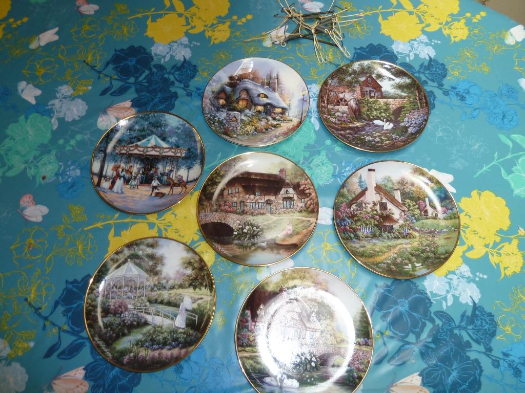 ASSIETTE PORCELAINE FRANKIIN MINT LIMITED EDITION "COTTAGE, Ophalen