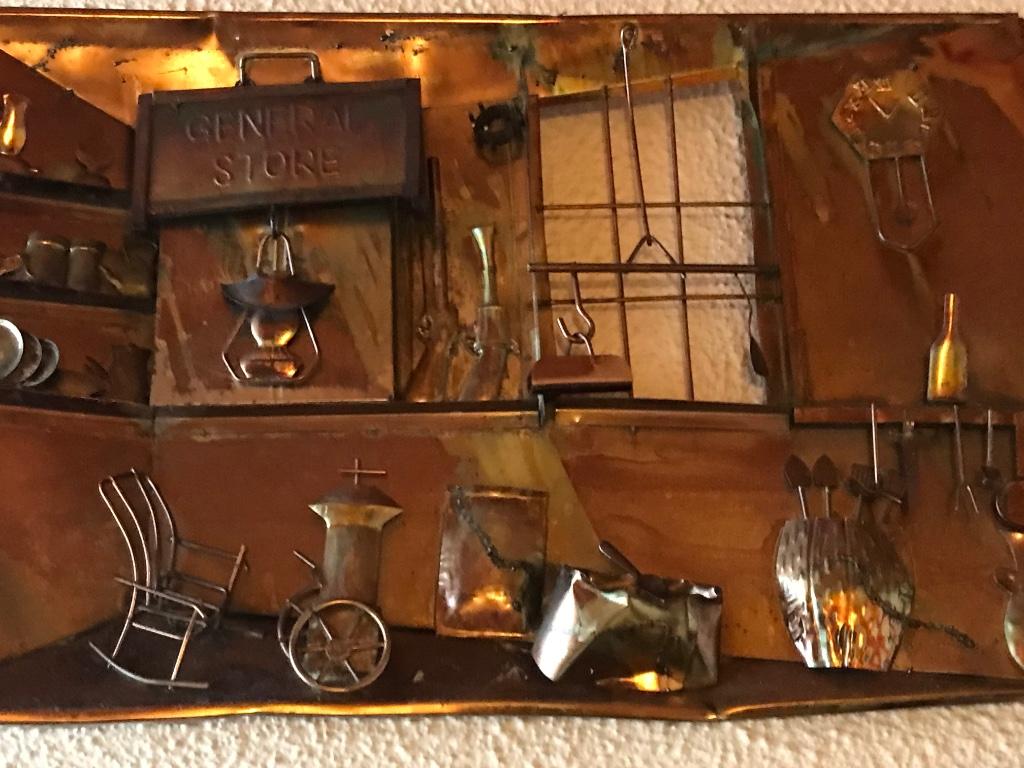 Décoration murale en cuivre. Actuellement posée sur hotte., Enlèvement, Comme neuf