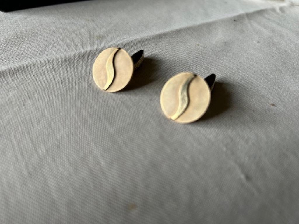 Manchetknopen Sabena goud, Bijoux, Sacs & Beauté, Enlèvement ou Envoi, Or, Boutons de manchette