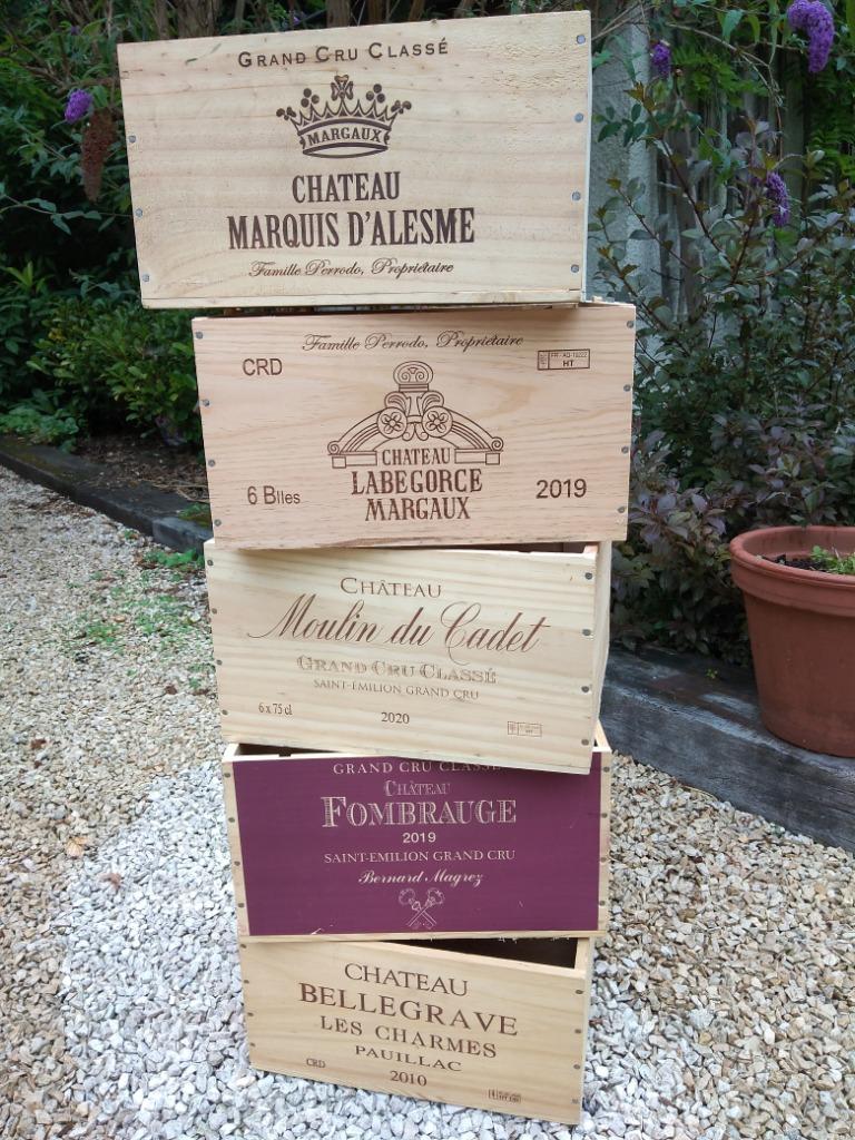 Houten wijnkisten, Huis en Inrichting, Woonaccessoires | Kisten, Ophalen