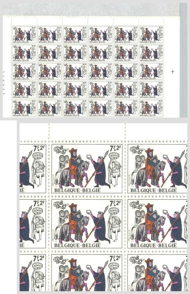 1982 Belgica '82 7 2 Fr, Envoi