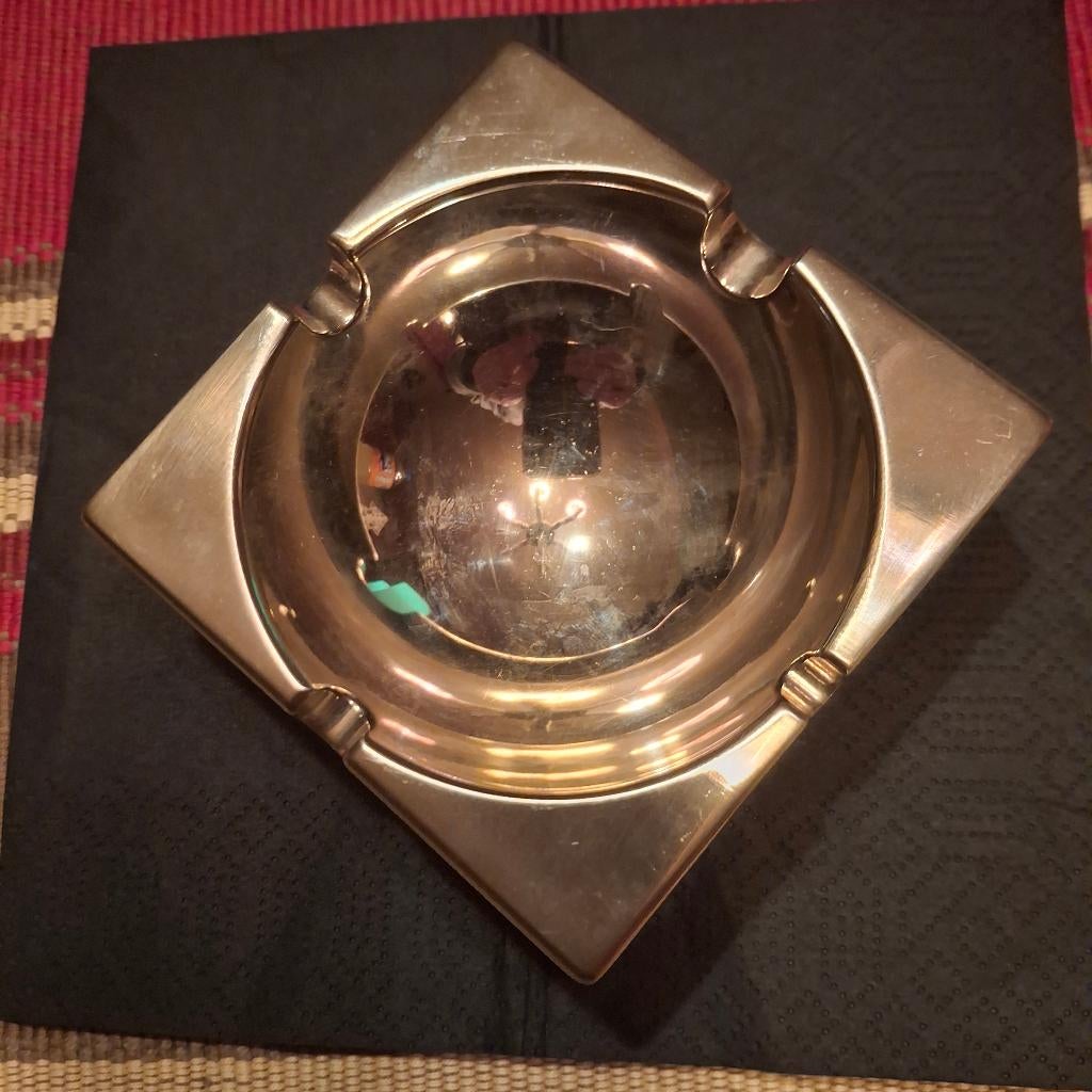 Vintage ancien cendrier carre, Enlèvement ou Envoi, Cendrier