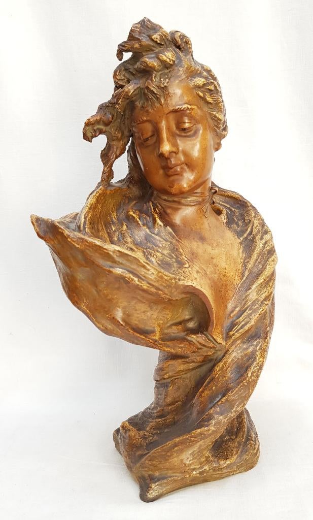 Buste Art Nouveau - Sarah Bernhardt - RSK - Stellmacher., Enlèvement ou Envoi