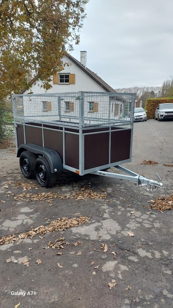 XXXL dubbelas + loofrekken aanhangwagen ongeremd!!!, Ophalen of Verzenden, Zo goed als nieuw