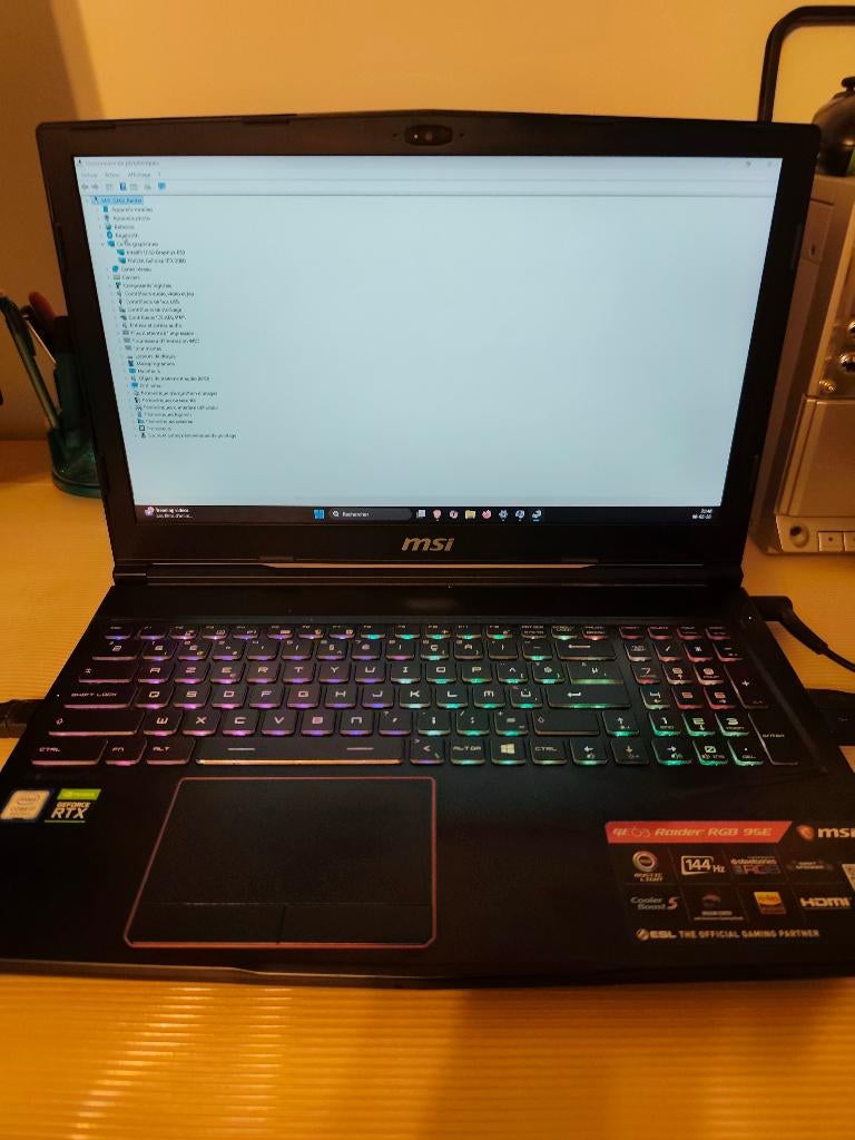 Msi GE63 Raider RGB 9SE / état neuf, Informatique & Logiciels, Ordinateurs portables Windows, SSD, Enlèvement ou Envoi