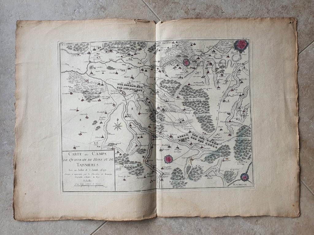 Diverse oude "Cartes des Camps" tussen 1690 & 1693, Avant 1940, Général, Utilisé, Envoi