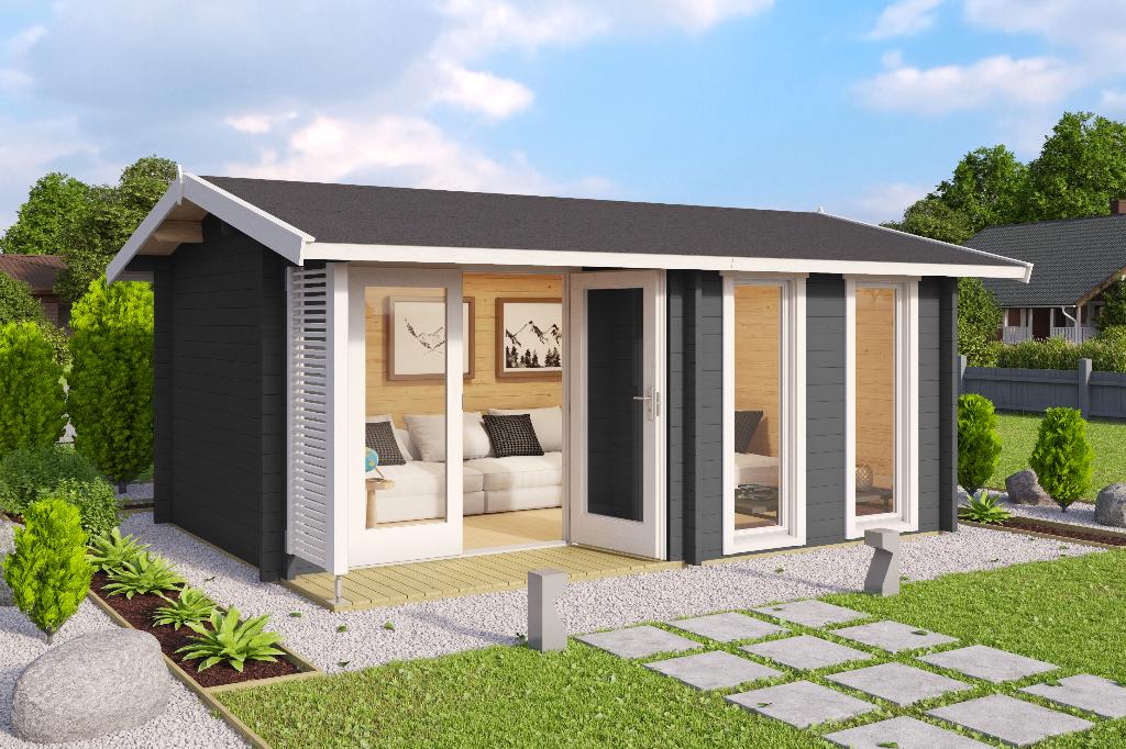 Nouvelle cabane en rondins 44 mm --Hampshire--, Envoi, Neuf