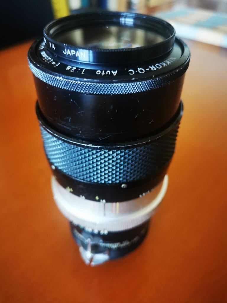 Nikon 135mm 2.8 Q. C., doubleur x2, Enlèvement ou Envoi, Utilisé, Nikon