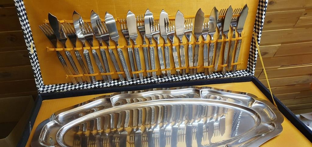 Couverts à poissons., Enlèvement ou Envoi, Neuf, Inox ou Chrome, Ensemble de couverts