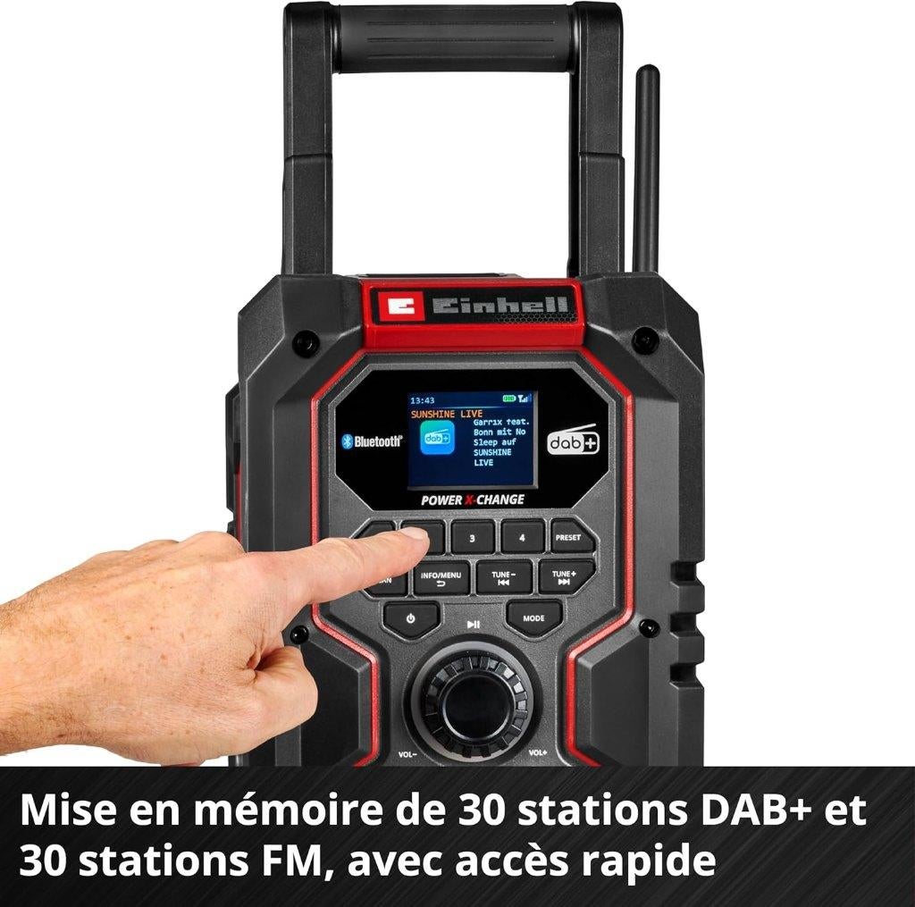 Einhell | radio de chantier | LIVRAISON GRATUITE, TV, Hi-fi & Vidéo, Neuf, -, -, EINHELL