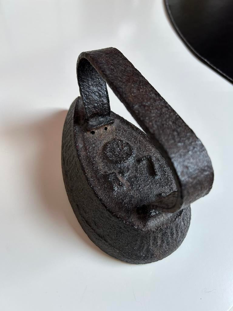 2 Strijkijzers in gietijzer, Antiquités & Art, Enlèvement