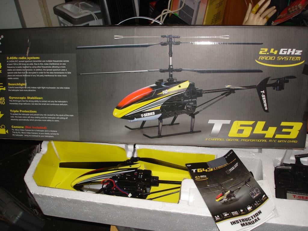 MJX T43 T643 RC Helikopter, Enlèvement, Utilisé, Électro, Hélicoptère