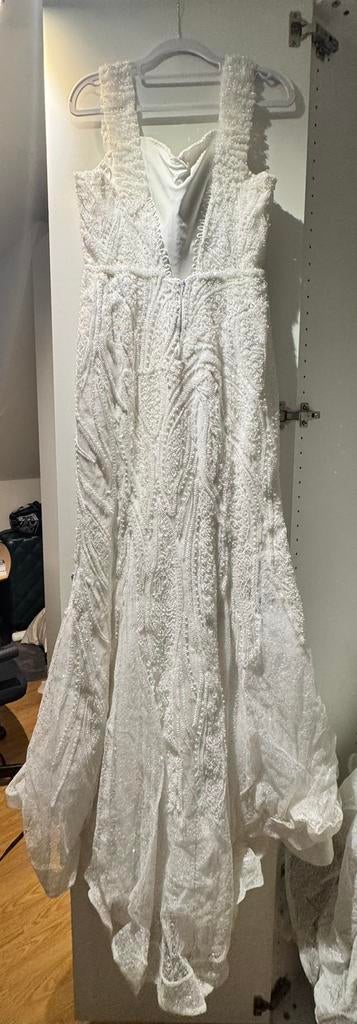 Trouwjurk op maat, Kleding | Dames, Ophalen, Zo goed als nieuw, Wit, Trouwjurk