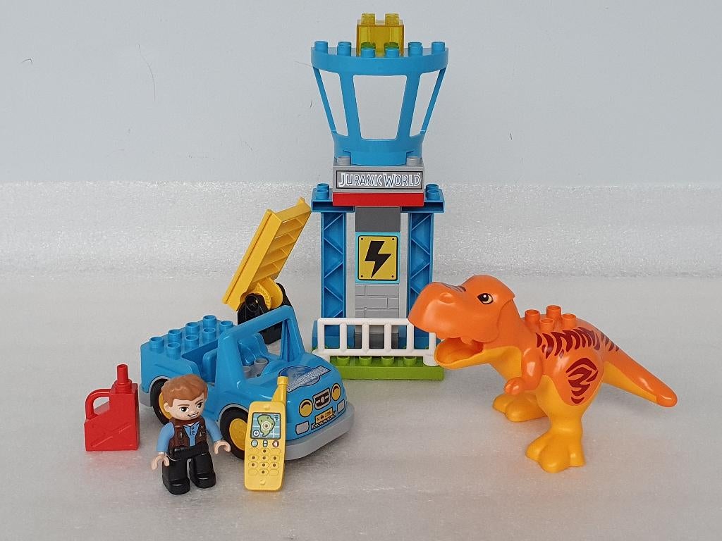 Lego Duplo 10880: Jurassic World - T-Rex Toren, Kinderen en Baby's, Speelgoed | Duplo en Lego, Gebruikt, Duplo, Ophalen of Verzenden