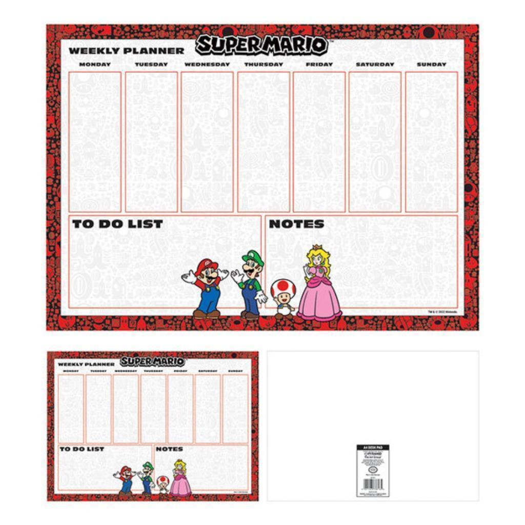 Super Mario Weekplanner / Bureauplanner, Kinderen en Baby's, Ophalen of Verzenden, Nieuw