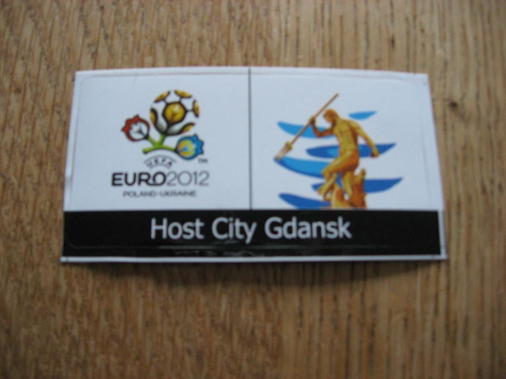 Autocollant Gdansk, ville hôte de l'UEFA Euro 2012 entre la, Enlèvement ou Envoi, Neuf, Affiche, Image ou Autocollant