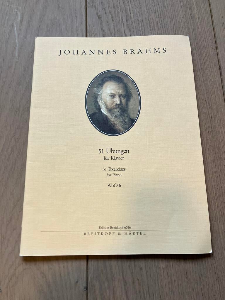 Boek Johannes Brahms - 51 excercices for piano, Livres, Musique, Enlèvement, Comme neuf, Instrument