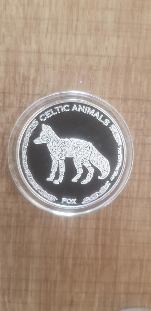 Zeldzame (volledige) set Celtic Animals (oplage 5000st), Postzegels en Munten, Edelmetalen en Baren, Ophalen of Verzenden, Zilver