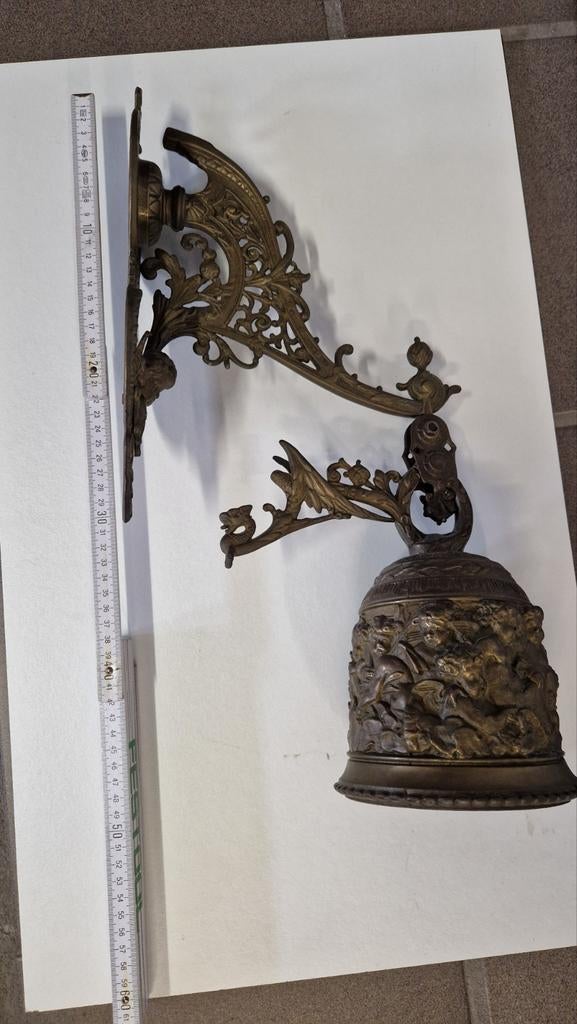 Koperen bel, klok in perfecte staat, Ophalen of Verzenden