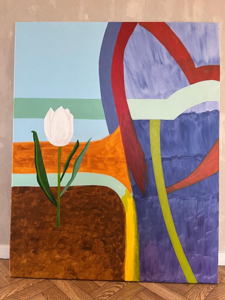 White flower, Antiek en Kunst, Ophalen