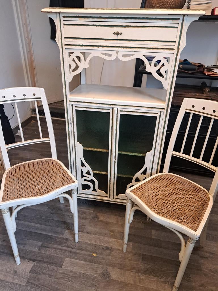 authentique meuble des années 30 en bois massif. Art déco., Antiquités & Art, Enlèvement