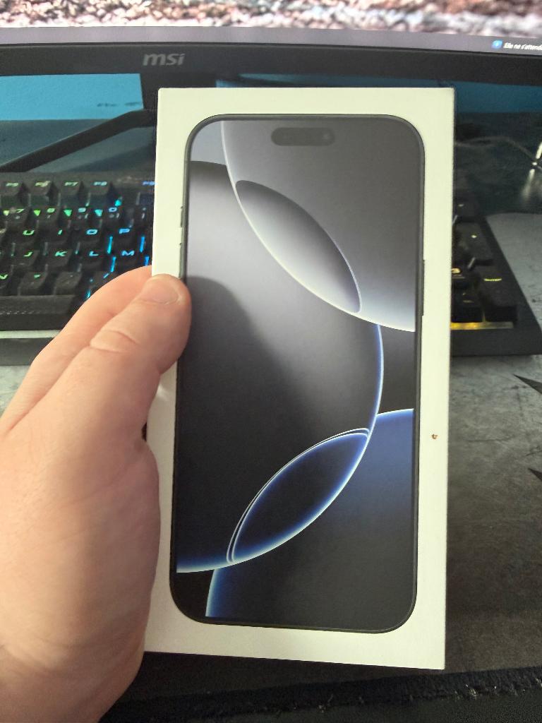 iPhone 16pro Max, Telecommunicatie, Mobiele telefoons | Apple iPhone, Blauw, IPhone 16 Pro Max, Zo goed als nieuw, Zonder abonnement