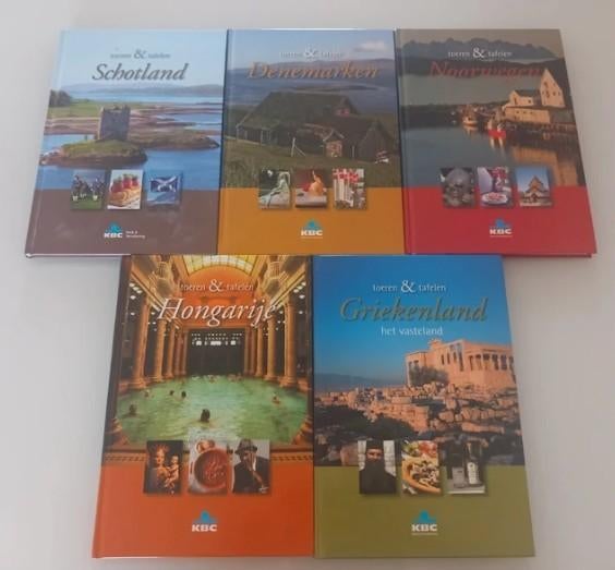 5x boek Toeren & Tafelen Koken Reizen Noorwegen Denemarken, Boeken, Ophalen of Verzenden, Zo goed als nieuw, Europa
