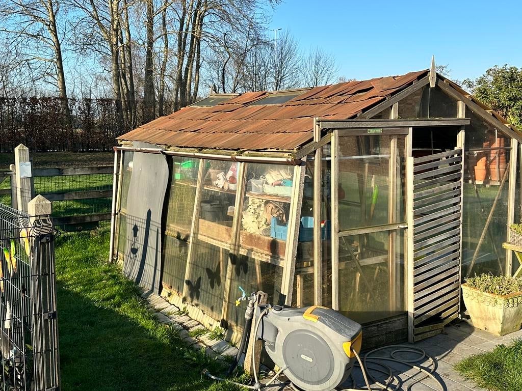 Serre 4m x 3m GRATIS, Tuin en Terras, Ophalen, Overige typen, Met overkapping, 200 tot 400 cm