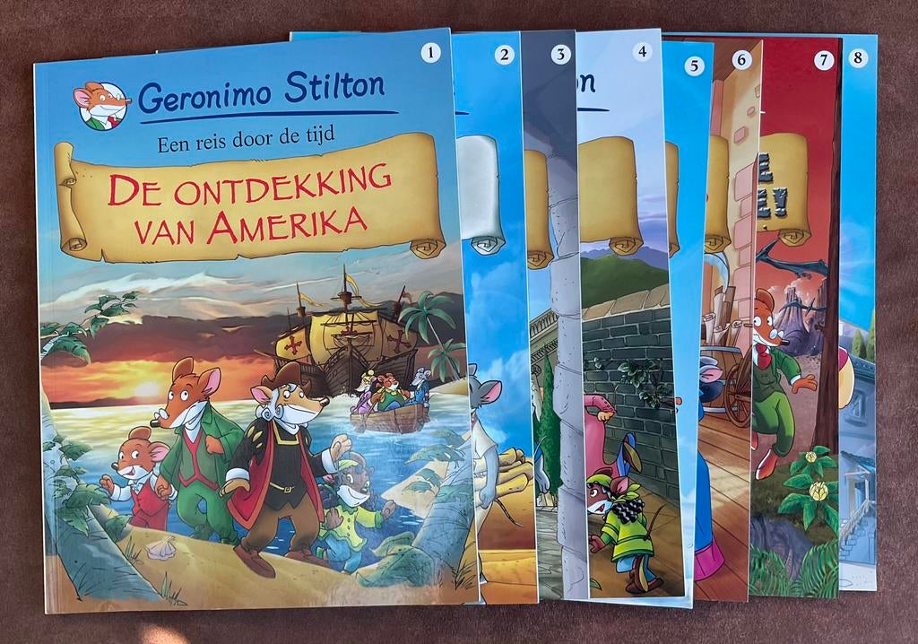 Strips Geronimo Stilton, Boeken, Stripverhalen, Meerdere stripboeken, Ophalen of Verzenden, Zo goed als nieuw