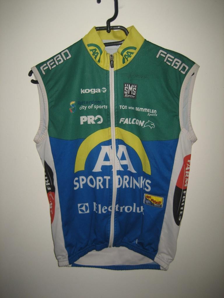 AA Drink gedragen en gesigneerd Corine Hierckens wielershirt, Fietsen en Brommers, S, Ophalen of Verzenden, Zo goed als nieuw