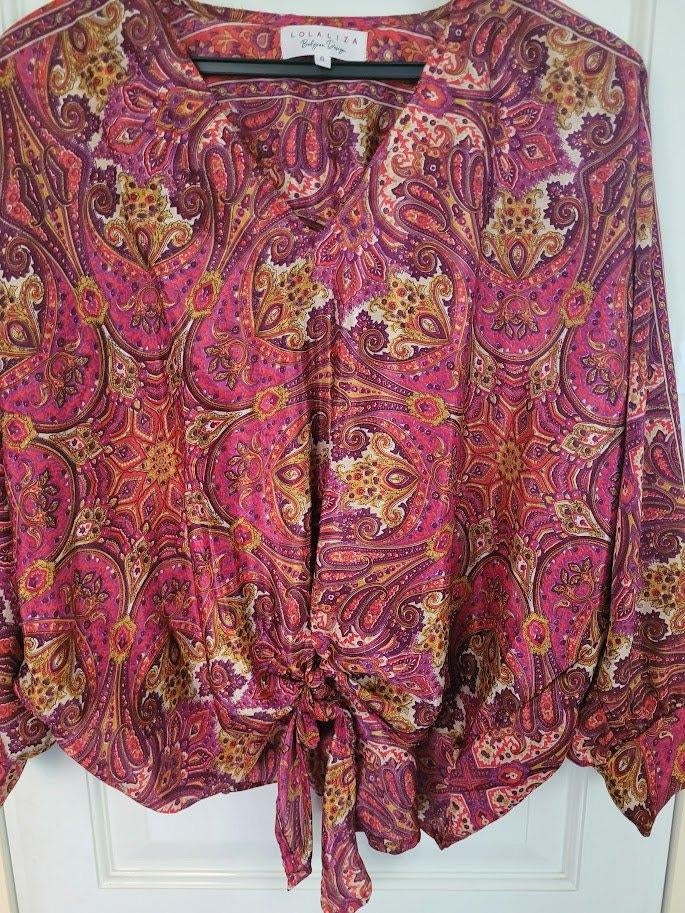 bordeau bloes, Maat 38/40 (M), Overige kleuren, Lola & Liza, Ophalen of Verzenden