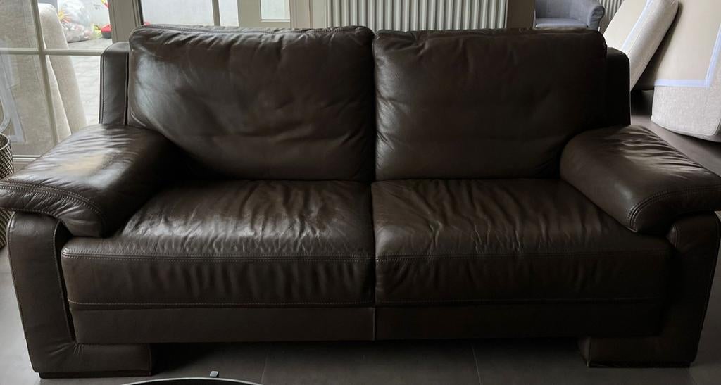 Lederen zetel - 2-zit, Ophalen