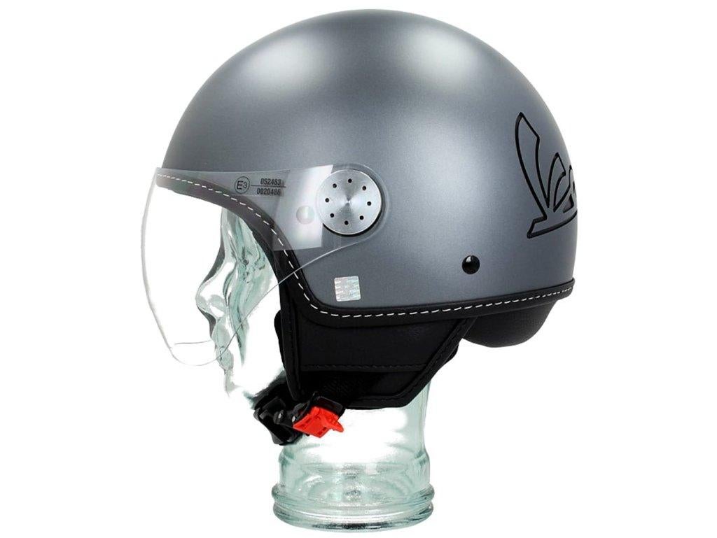 Motohelm vespa  Titanio Opaco maat s, Motoren, Nieuw met kaartje, Verzenden, Jethelm, S
