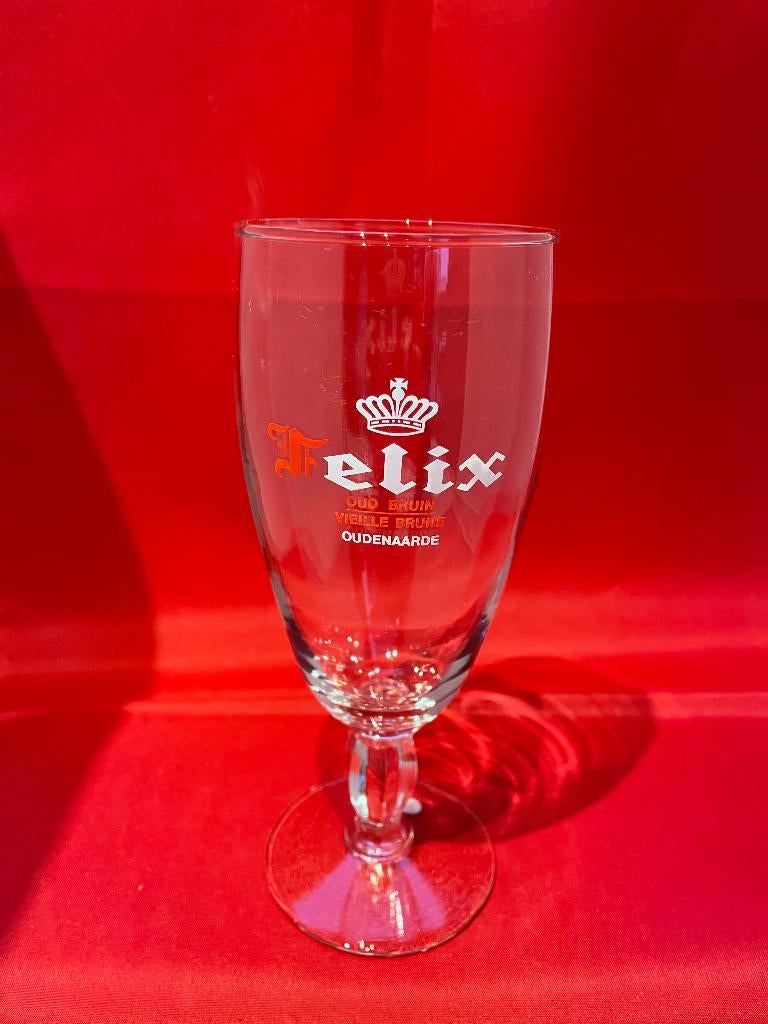 bierglas Felix Oud Bruin Oudenaarde Clarysse, Ophalen of Verzenden, Gebruikt, Bierglas