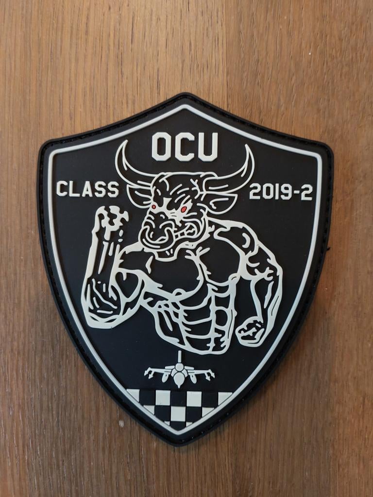 Patch Belgian Air Force OCU class 2019, Verzamelen, Verzenden, Luchtmacht, Embleem of Badge
