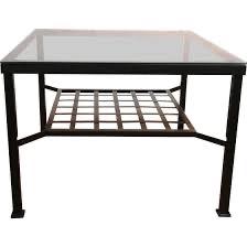 Table basse élégante en verre avec structure en métal, 150 à 200 cm, Vintage, minimalistisch, modern, Verre, Enlèvement