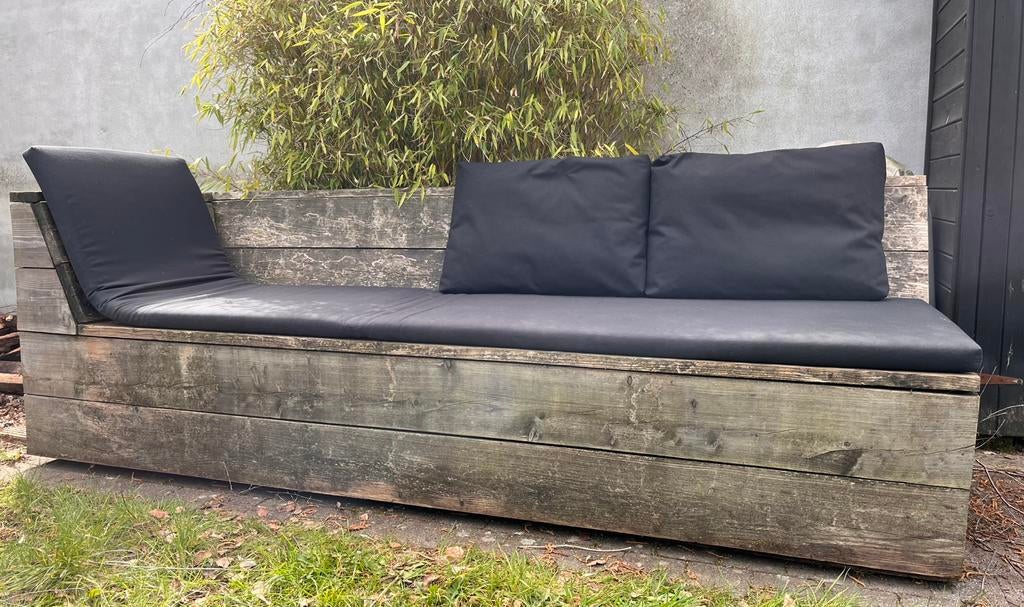 Tuin-loungebank, Tuin en Terras, Tuinbanken, Ophalen, Gebruikt, Hout
