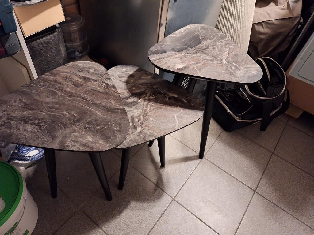 3 tables basses gigognes, Antiquités & Art, Enlèvement ou Envoi