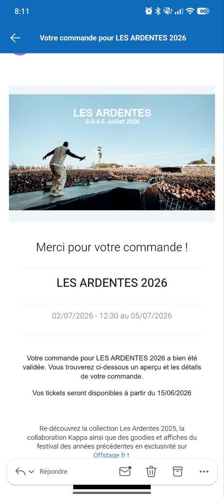 1 Pass 4 jours  ardentes 2026