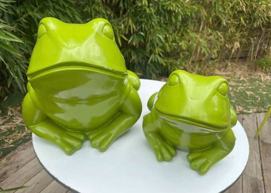 Koppel tuin/ vijver kikkers, Ophalen, Gebruikt