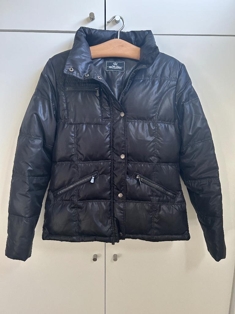 Dames Donsjas  " Von Fürstenberg" Zwart, Kleding | Dames, Jassen | Winter, Maat 38/40 (M), Zwart, Ophalen of Verzenden, Zo goed als nieuw