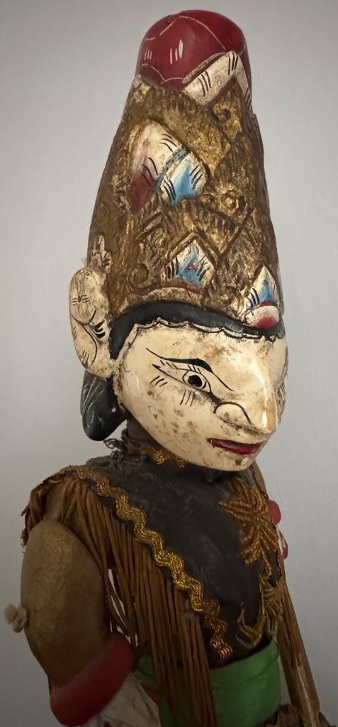 Marionnette Indonésienne Java en Bois 1930, Antiquités & Art, Art | Art non-occidental, Enlèvement ou Envoi