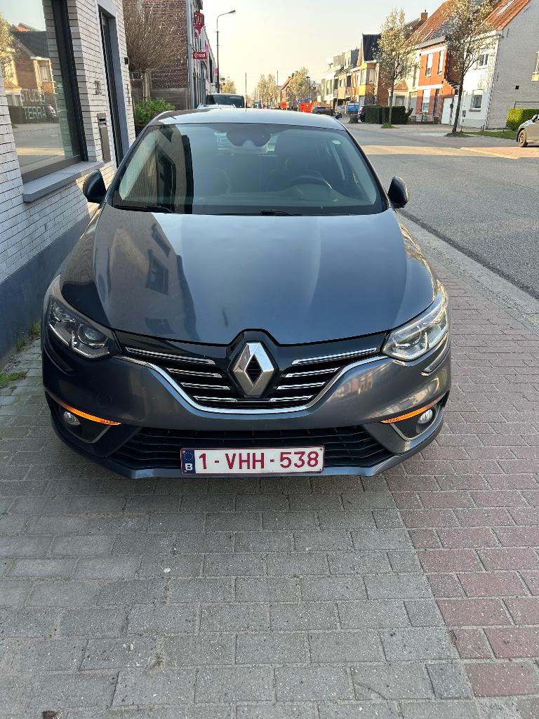 Renault Megane, Voorwielaandrijving, Blauw, Leder en Stof, Handgeschakeld