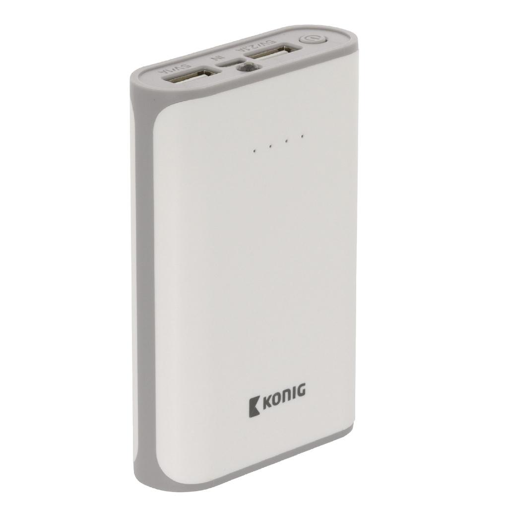 König Powerbank 15000 mAh USB – Externe batterij, Ophalen of Verzenden, Nieuw, König