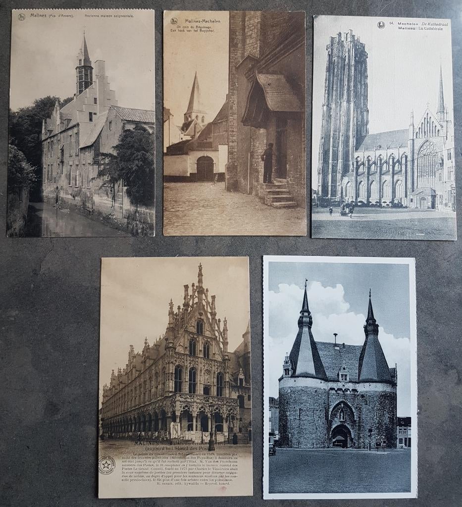 Mechelen Malines ( 0,50 euro / postkaart ), Ophalen of Verzenden, 1940 tot 1960, Gelopen, Antwerpen