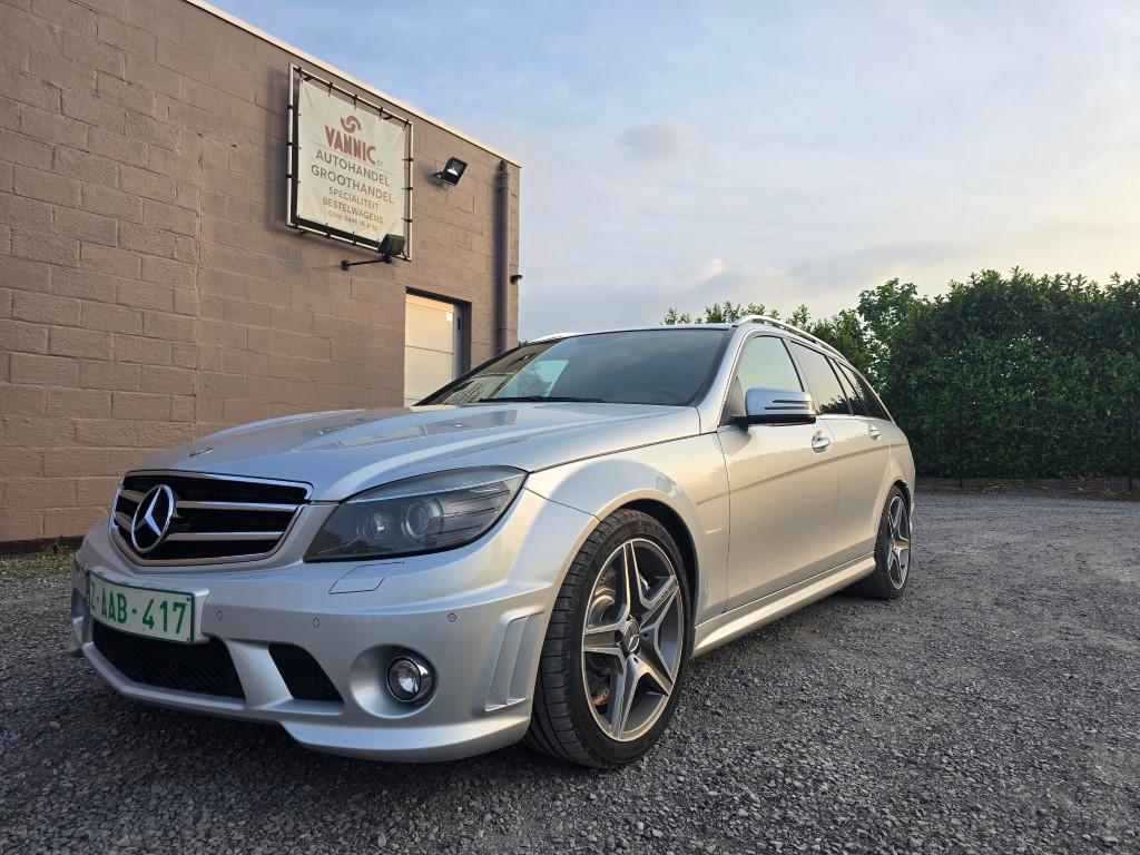 C63 AMG , 6.2 V8 , 476pk , lichte vracht !!, Auto's, Automaat, Achterwielaandrijving, Leder, Bedrijf