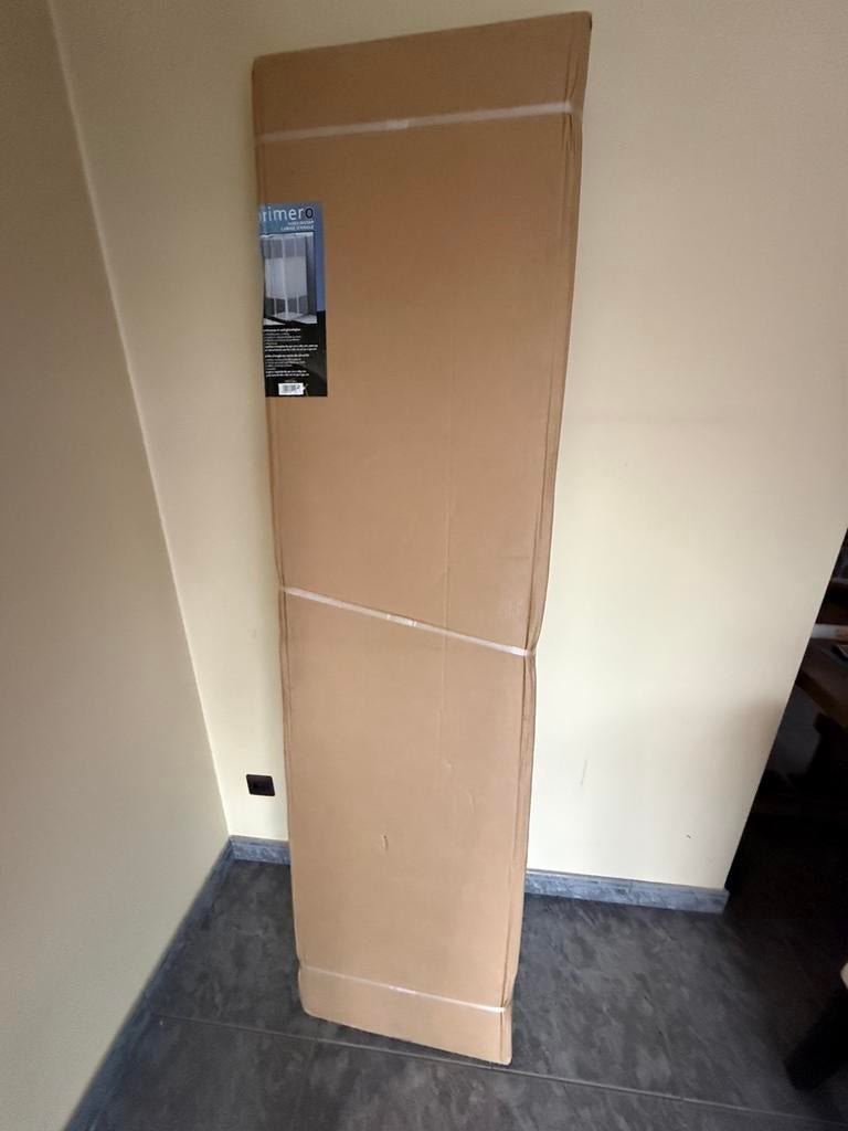 Douchekabine met schuifdeuren chroom 90x90, Doe-het-zelf en Bouw, Sanitair, Ophalen, Chroom