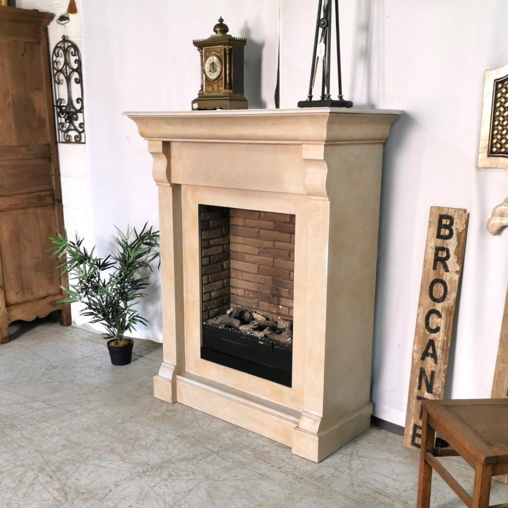 cheminée rurale avec cheminée H 145 W 116 D 54, Enlèvement, Comme neuf, Cheminée sur pied, Cheminée de gel