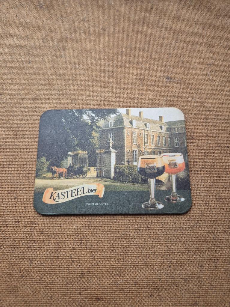 Sous bock Kasteel bier (modèle 2), Collections, Enlèvement ou Envoi, Utilisé, Sous-bock, Autres marques